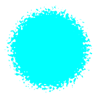 Cyan paint circle